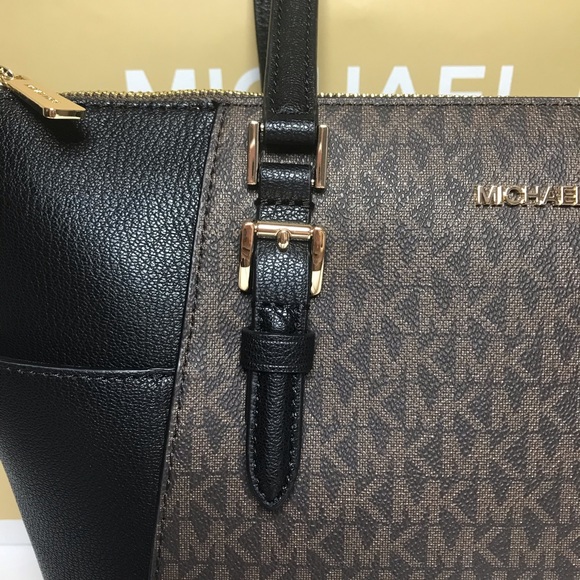 MICHAEL KORS CHARLOTTE LARGE TOP ZIP TOTE - Picture 3 of 13